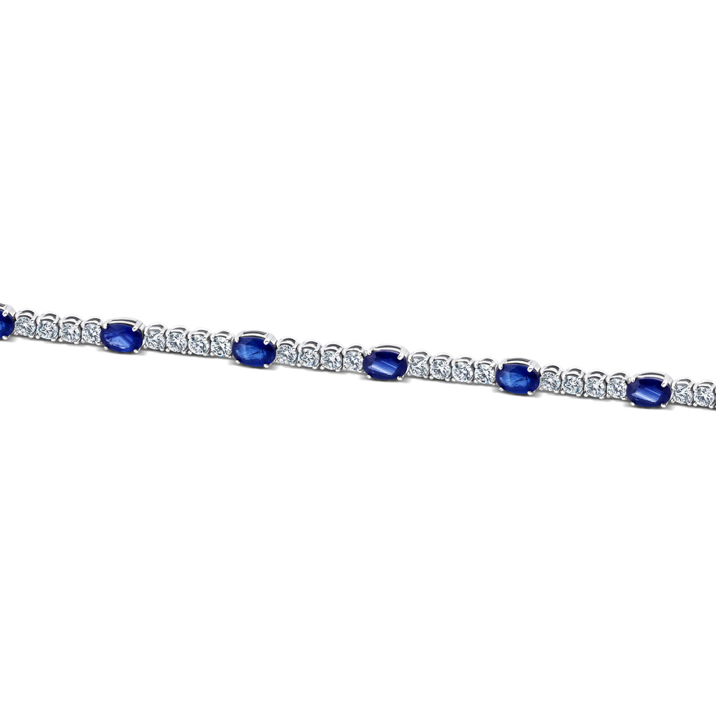 BRACCIALE ZAFFIRI BLU E DIAMANTI
