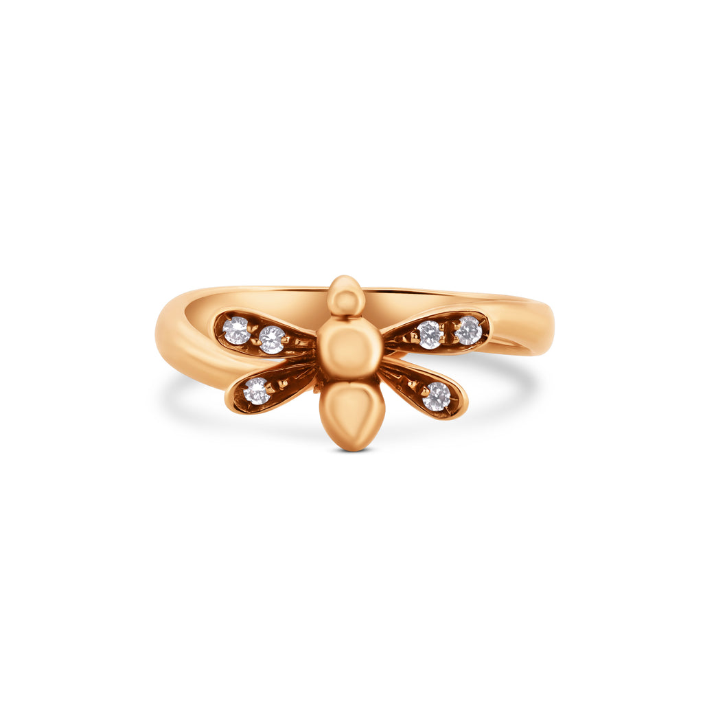 ANELLO APE IN ORO ROSA